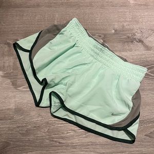 Mint Green Nike Running Shorts